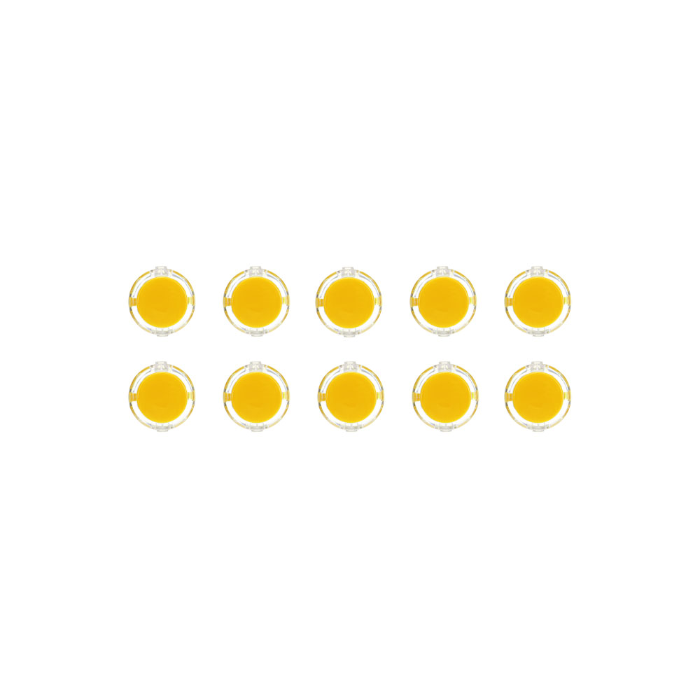 

10Pcs Yellow 24mm Push Button for Arcade Game Console Controller DIY