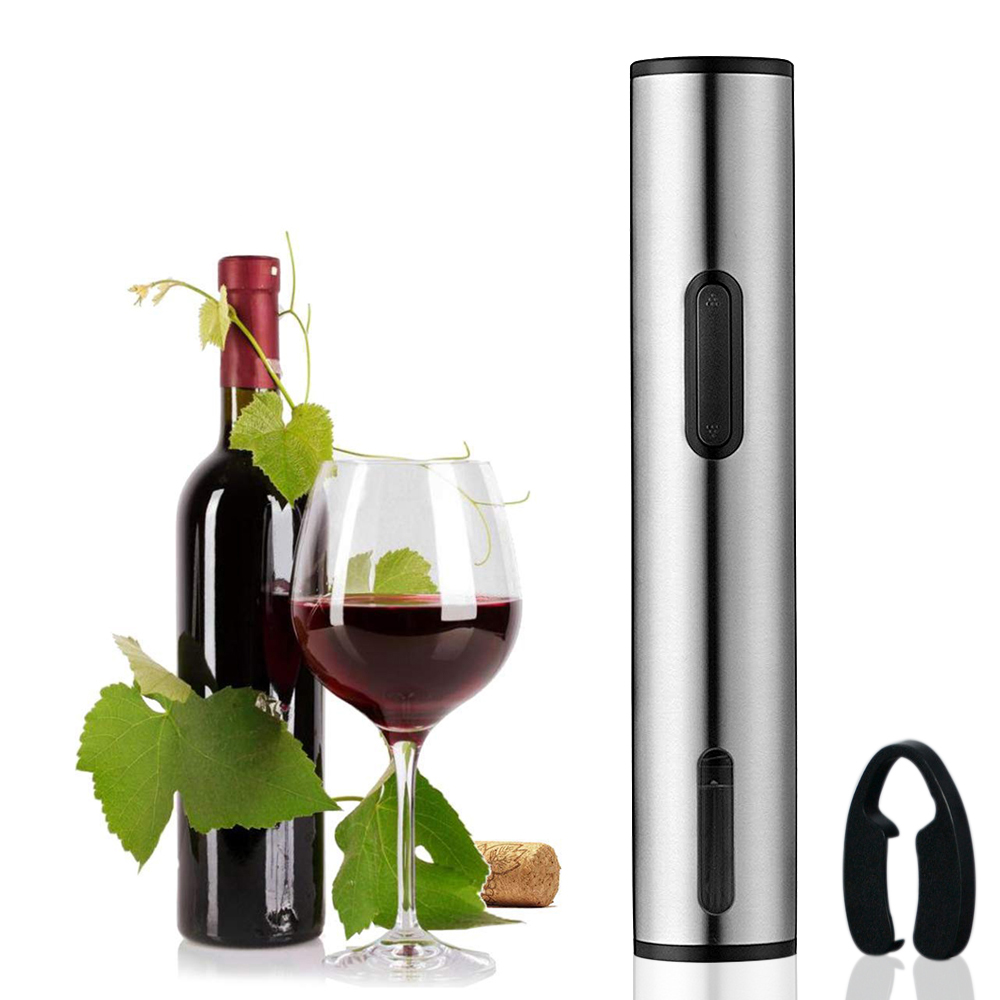 

Automatic Electric W ine Bottle Opener Set Corkscrew Cordless Foil Cutter Gift