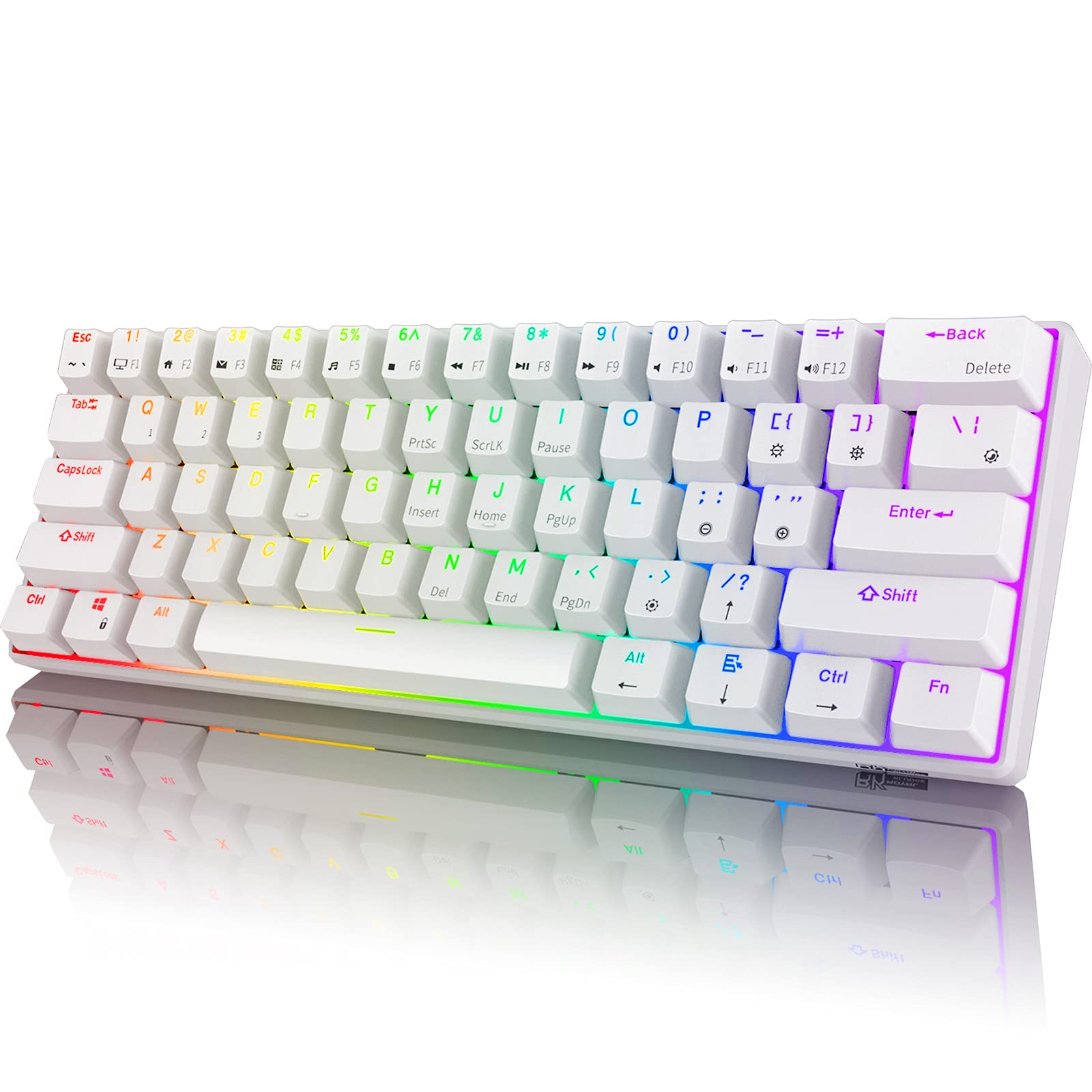 Find Royal Kludge RK61 Triple Mode Mechanical Keyboard 2 4Ghz Wireless/Bluetooth/Wired 61 Keys RGB Hot Swappable Gaming Keyboard With Software For Mac/Win for Sale on Gipsybee.com with cryptocurrencies