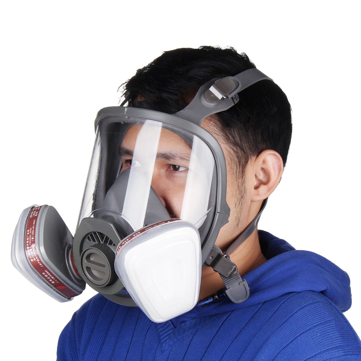 15 in 1 Full Face Gas Mask Facepiece Respirator Painting Spraying Mask 6800 Dust 18