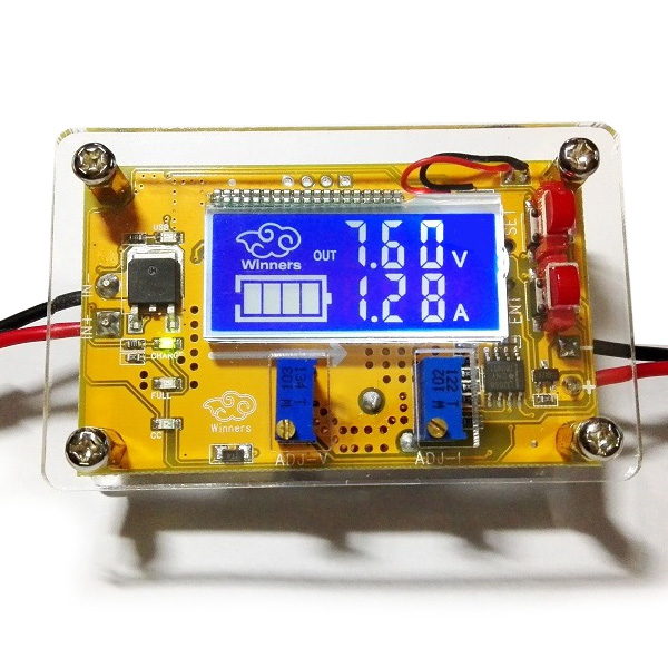 

Winners® 5A DC-DC Adjustable Step Down Power Supply Module Constant Voltage Current Dual LCD Display Screen