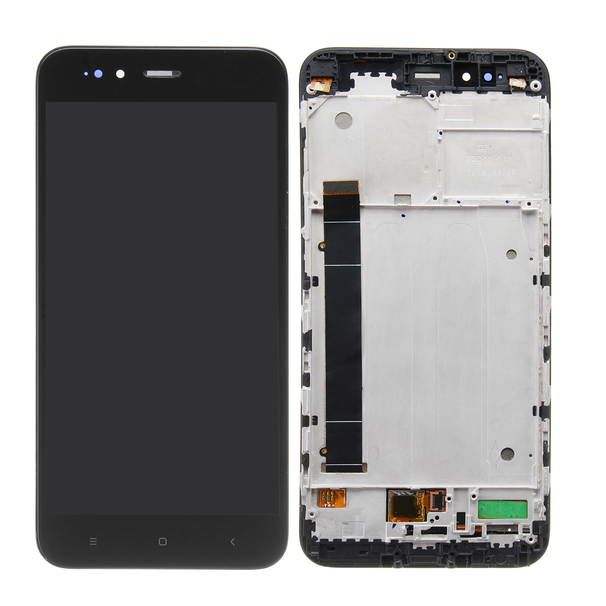 

ЖК-дисплей Дисплей + замена дигитайзера сенсорного экрана с передней рамкой для Xiaomi Mi 5X/Mi A1 неоригинальный