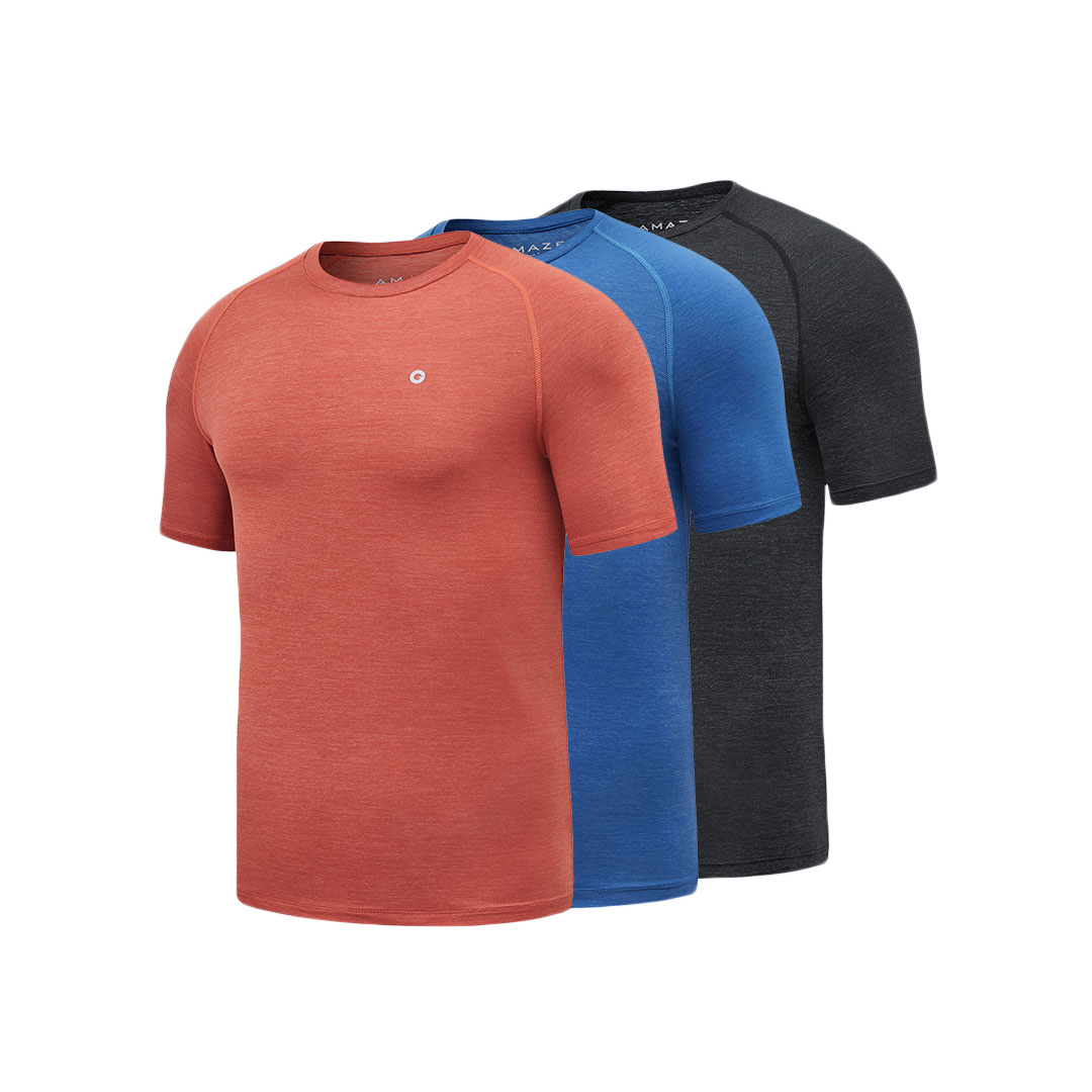 

AMAZFIT Sports Quick Drying Man T-Shirts Ultra-thin Durable Breathable Smooth Cool Running T-Shirts From Xiaomi Youpin