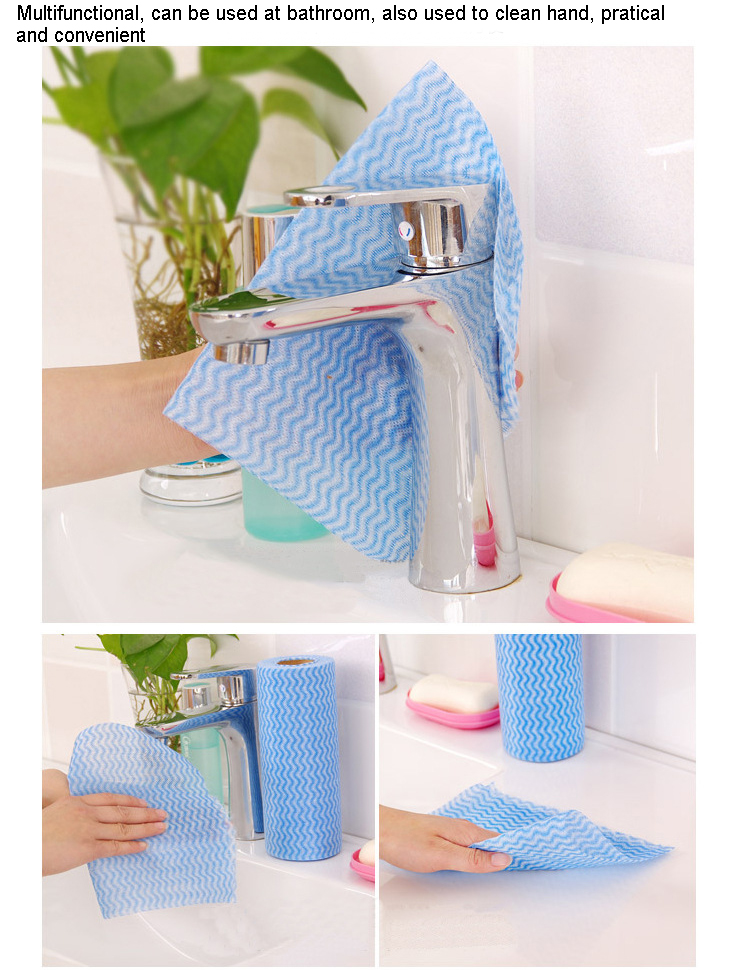 Kitchen Cleaning Nonwoven Cloth Disposable Cleaning Cloth Bowl Washing Cloth