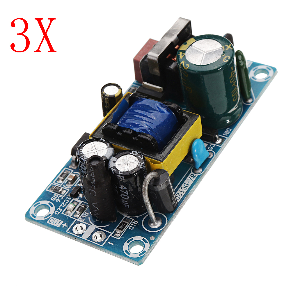 

3pcs AC-DC 5V 2A Switching Power Supply Board Low Ripple Power Supply Board 10W Switching Power Supply Module