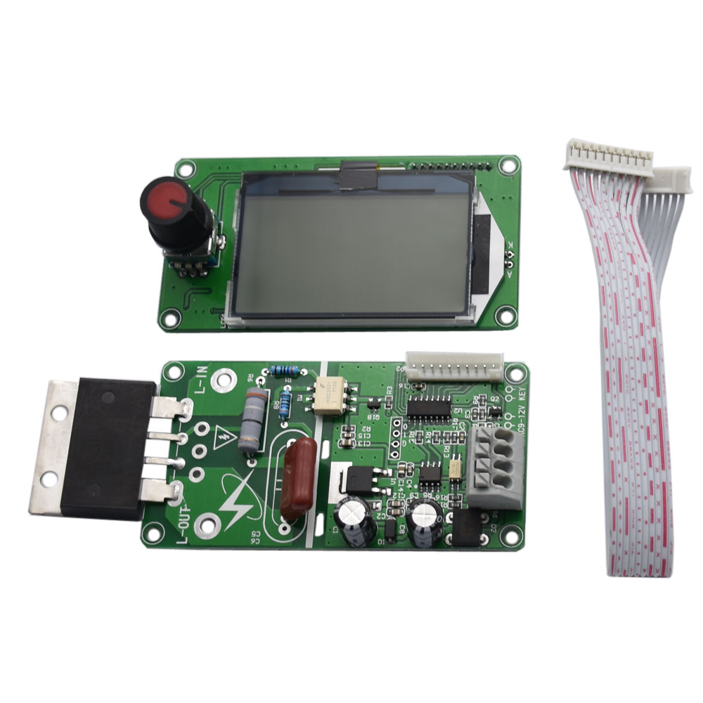 

100A LCD Display Digital Double Pulse Encoder Spot Welder Welding Machine Transformer Controller Board Time Control Modu