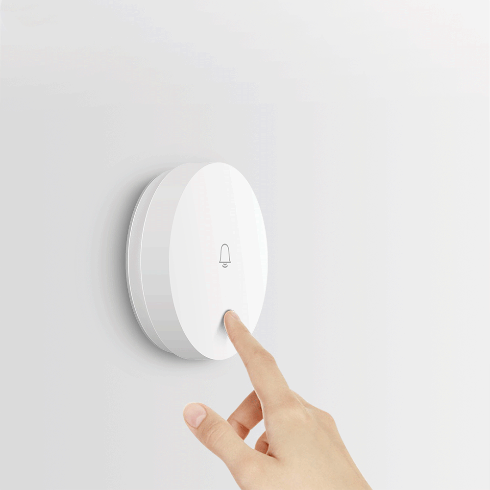 

Linptech WIFI Self-power-generat0ing Wireless Doorbell Work with Mijia APP Smart Control Memory Function AC 110-240V from xiaomi youpin