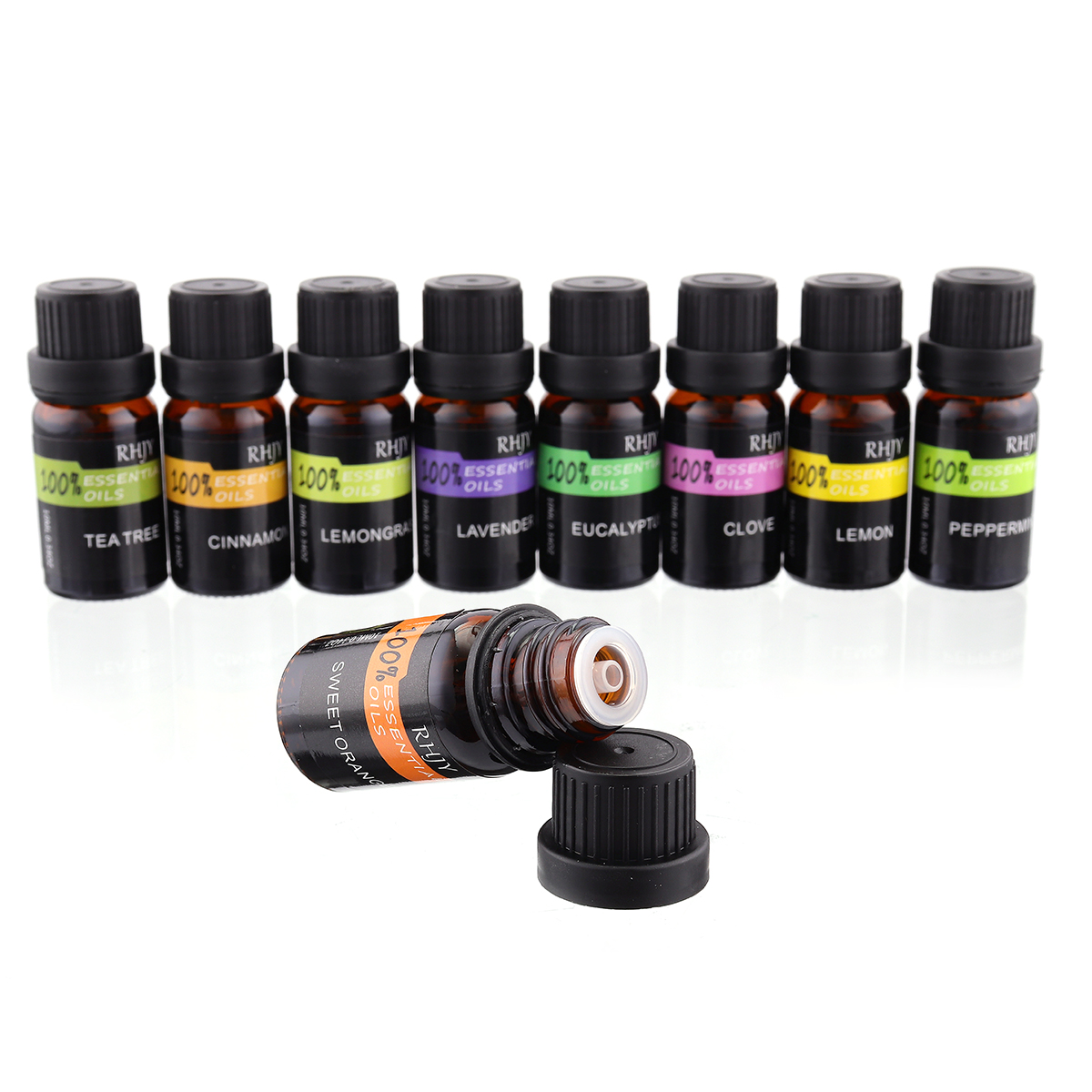 

9Pcs 100% Pure Natural Plant Essential Oil Aromatherapy Therapeutic Spa 10ml