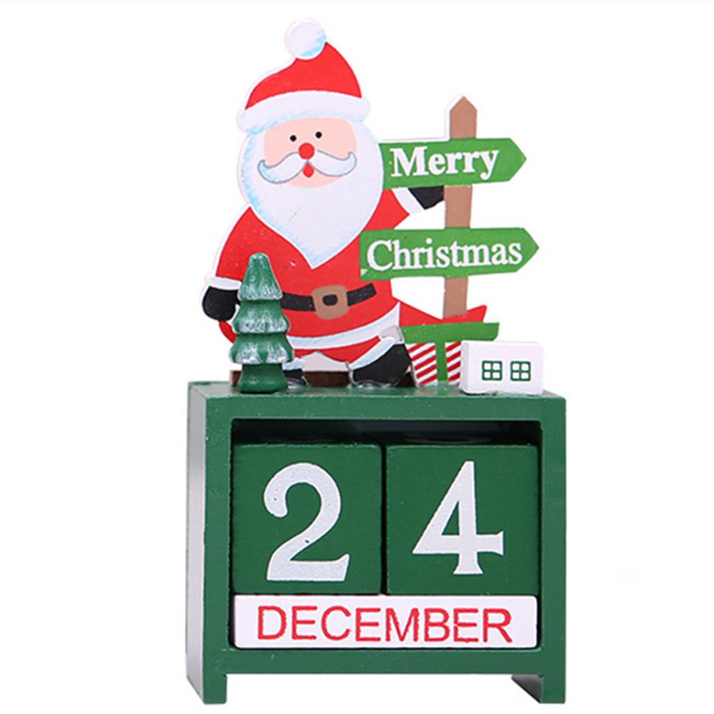 

Рождественские украшения Мини Деревянный календарь Xmas Ornament Домашнее украшение Craft Gift