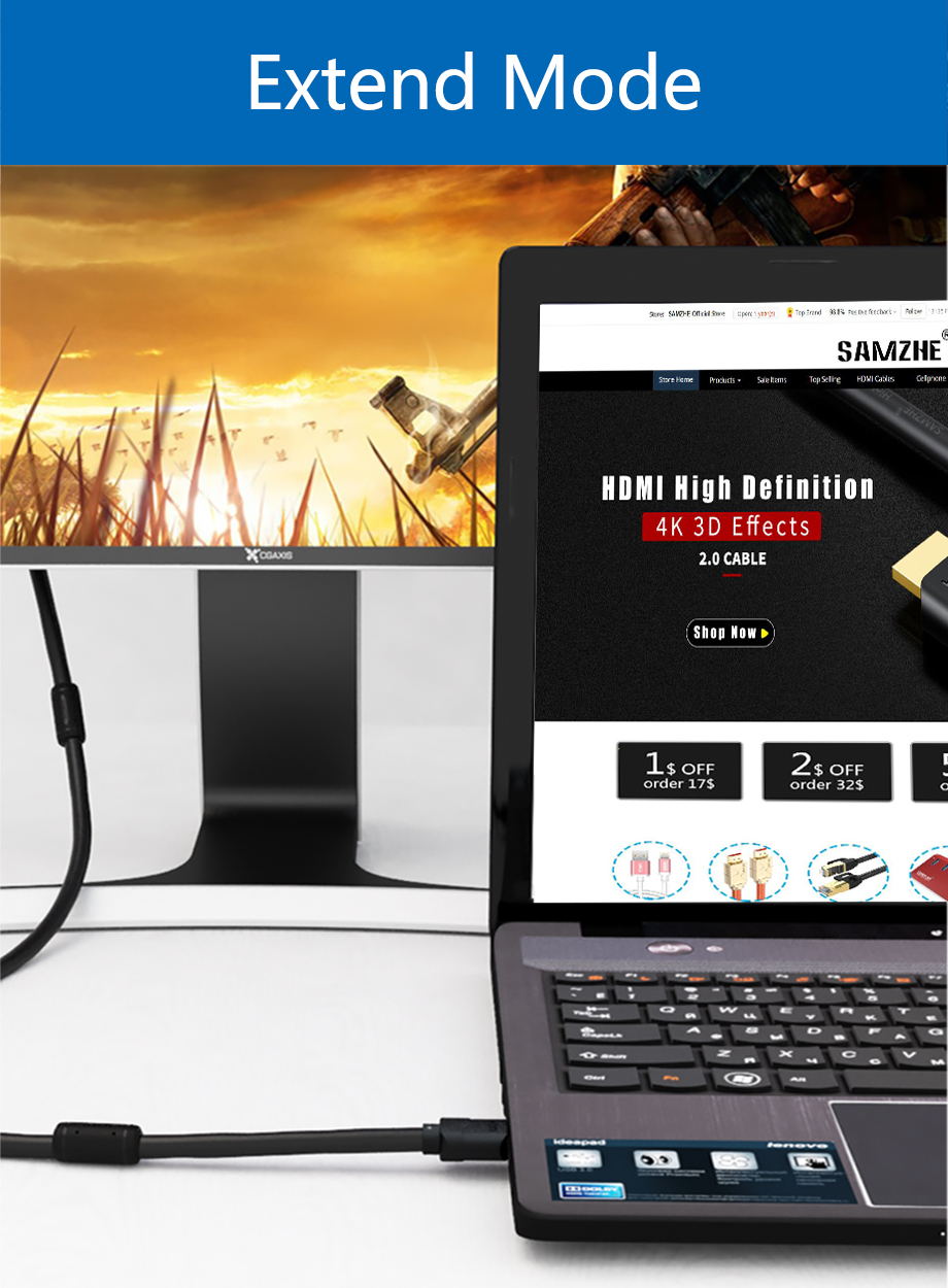 SAMZHE DVI(24+1) to HDMI/ HDMI to DVI(24+1) Bi-Directional Transmission 1080P HDMI Cable for PC Projector TV Screen Xbox Laptop 4