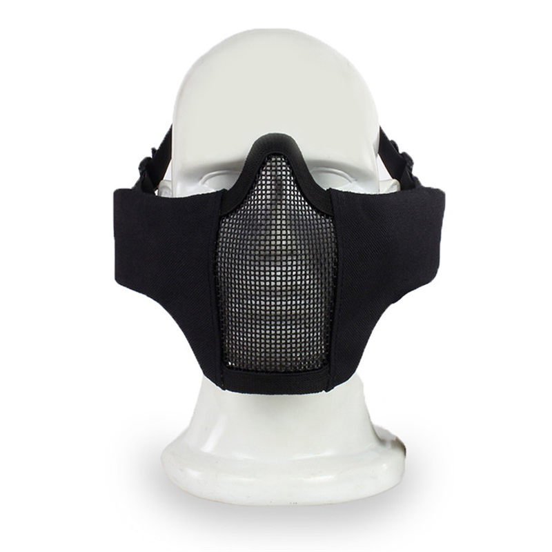 

Tactical Half Face Mask Wire Steel Net Mesh Airsoft Paintball Hunting Protective Breathable Mask