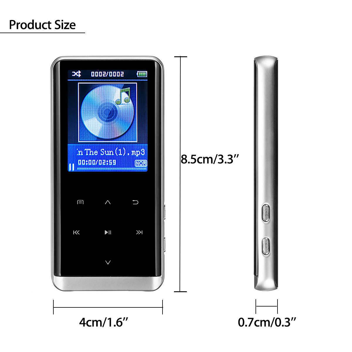 JNN M13 Portable Lossless MP3 Player Audio Video MP4 Music Player E-book FM Radio Record 23