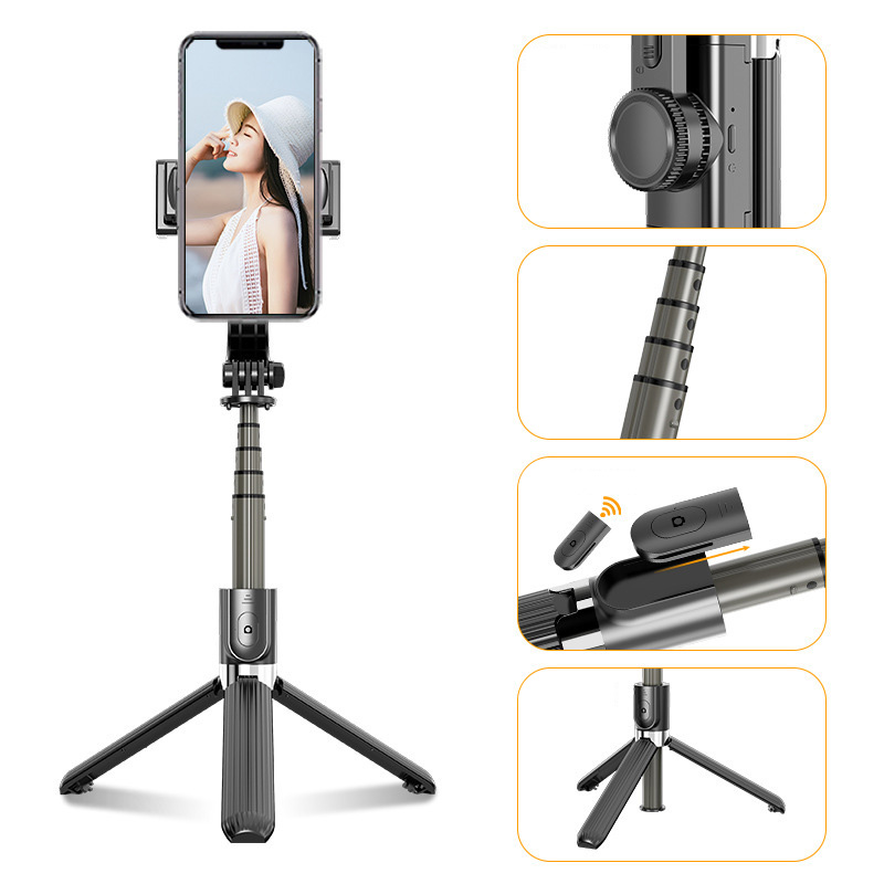 Find L08 Handheld Extendable bluetooth Aluminium Alloy Tripod Selfie Stick for Mobile Phone Shooting Stabilizer for Sale on Gipsybee.com with cryptocurrencies