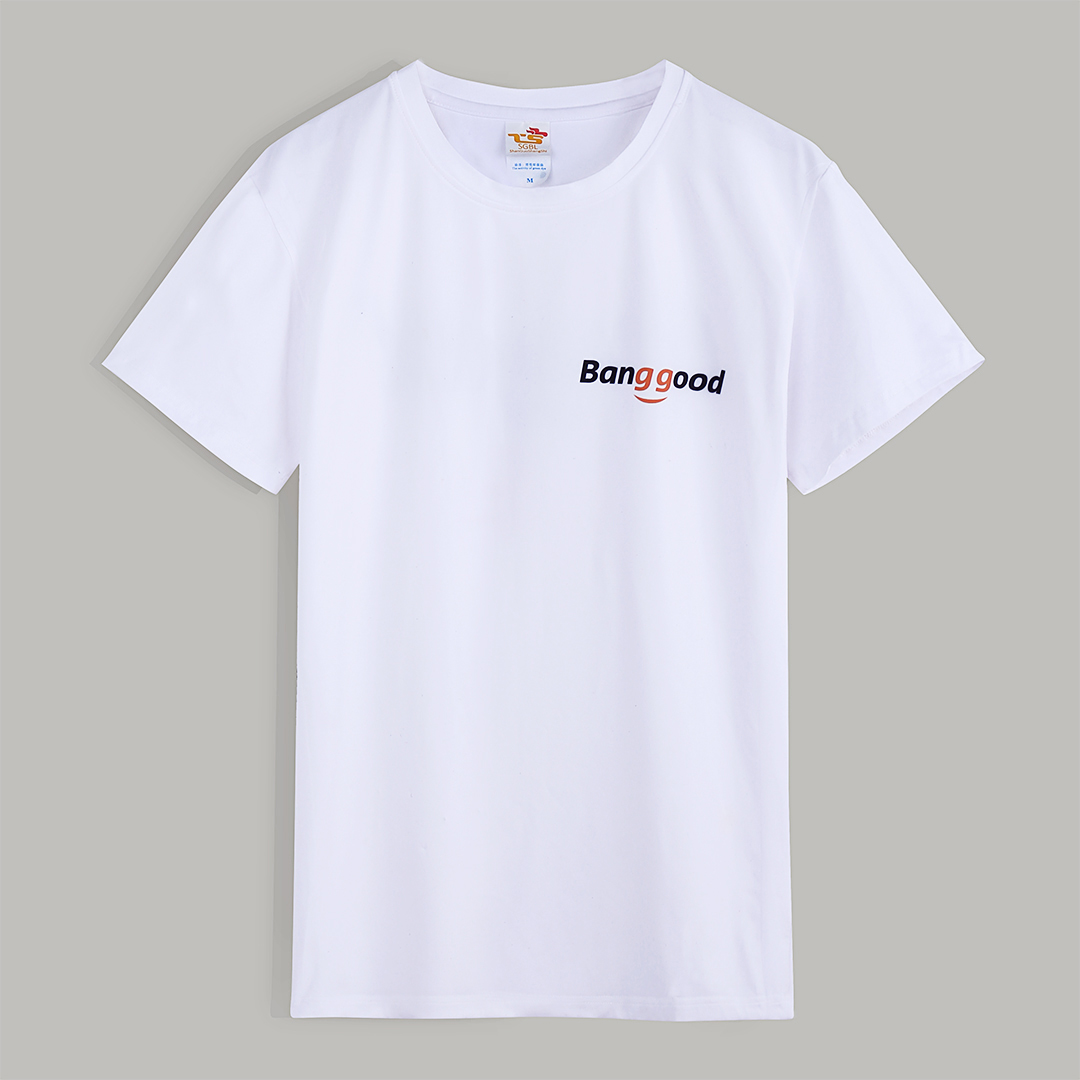 

Banggood Logo Print Anniversary Cultural Short T-Shirts