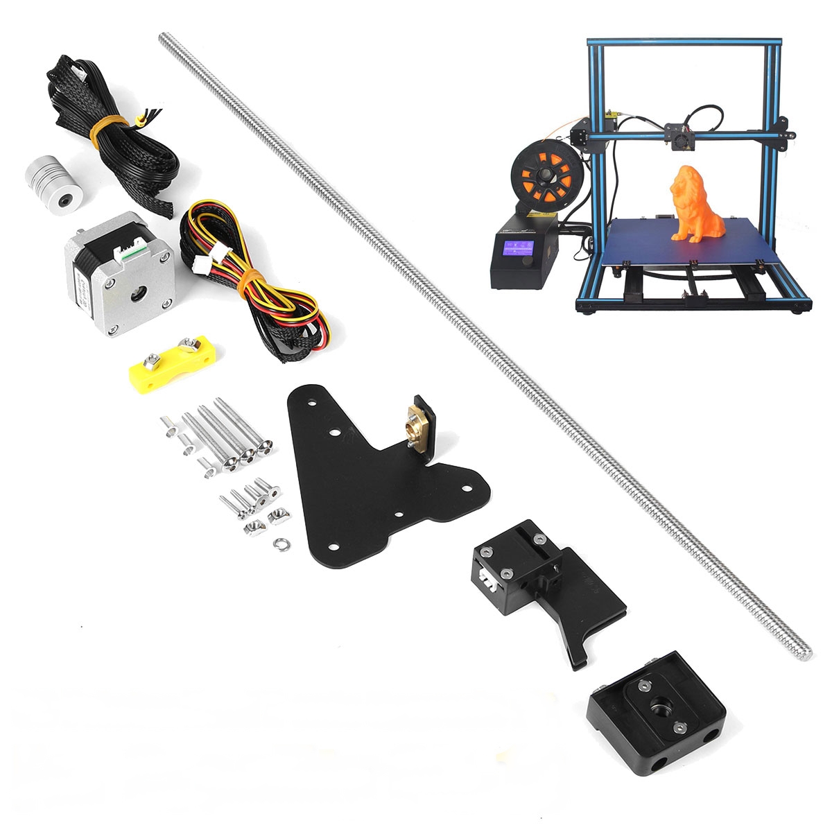

3D Printer Dual Z-axis Upgrade Kit + Filament Sensor Kits For Creality CR-10