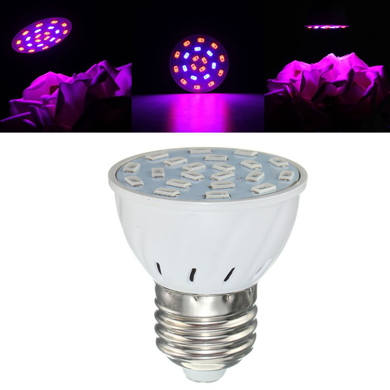 

E27 3W LED Grow Light Planting Flower Lamp Bulb Full Spectrum Hydroponic