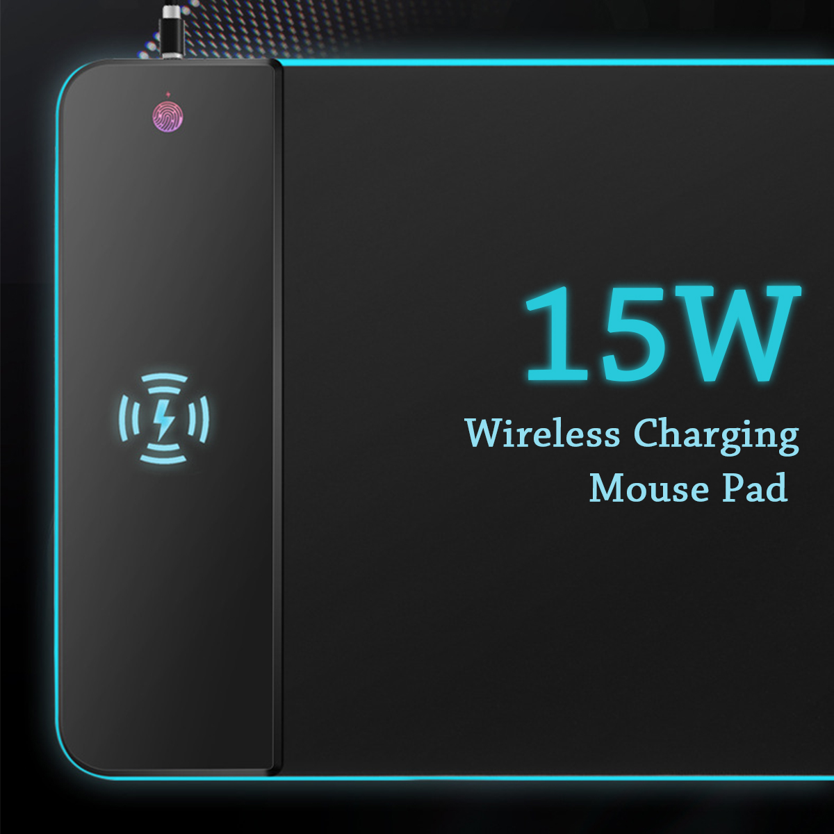 Find Qi Wireless Charging Mouse Pad 15W/10W/7 5W/5W Mobile Phone RGB Gaming Mouse Pad for Sale on Gipsybee.com with cryptocurrencies