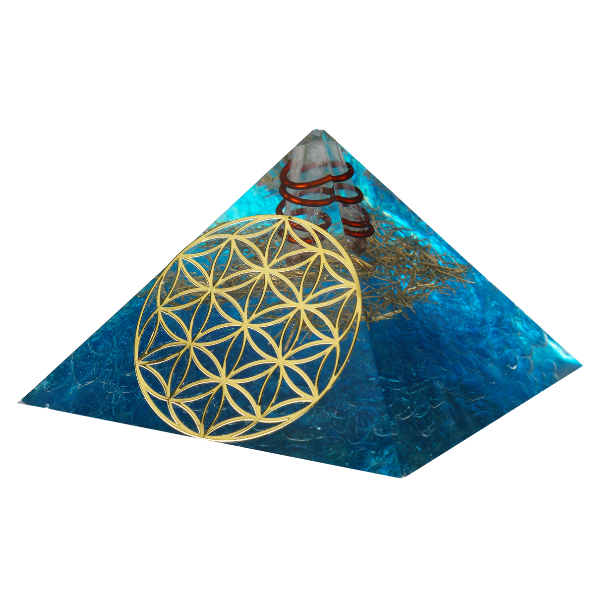 

Crystals Apatite Orgone Gemstone Pyramid Meditation Yoga Energy Generator Healing