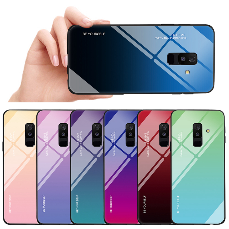 

Bakeey Gradient Tempered Glass Protective Case For Samsung Galaxy Note 9/Note 8/S9/S9 Plus/S8/S8 Plus