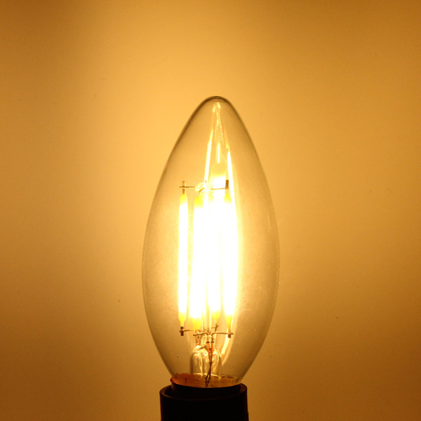 

E14 LED Bulb 4W COB Pure White/Warm White Edison Retro Filament Candle Light Lamp AC 220V