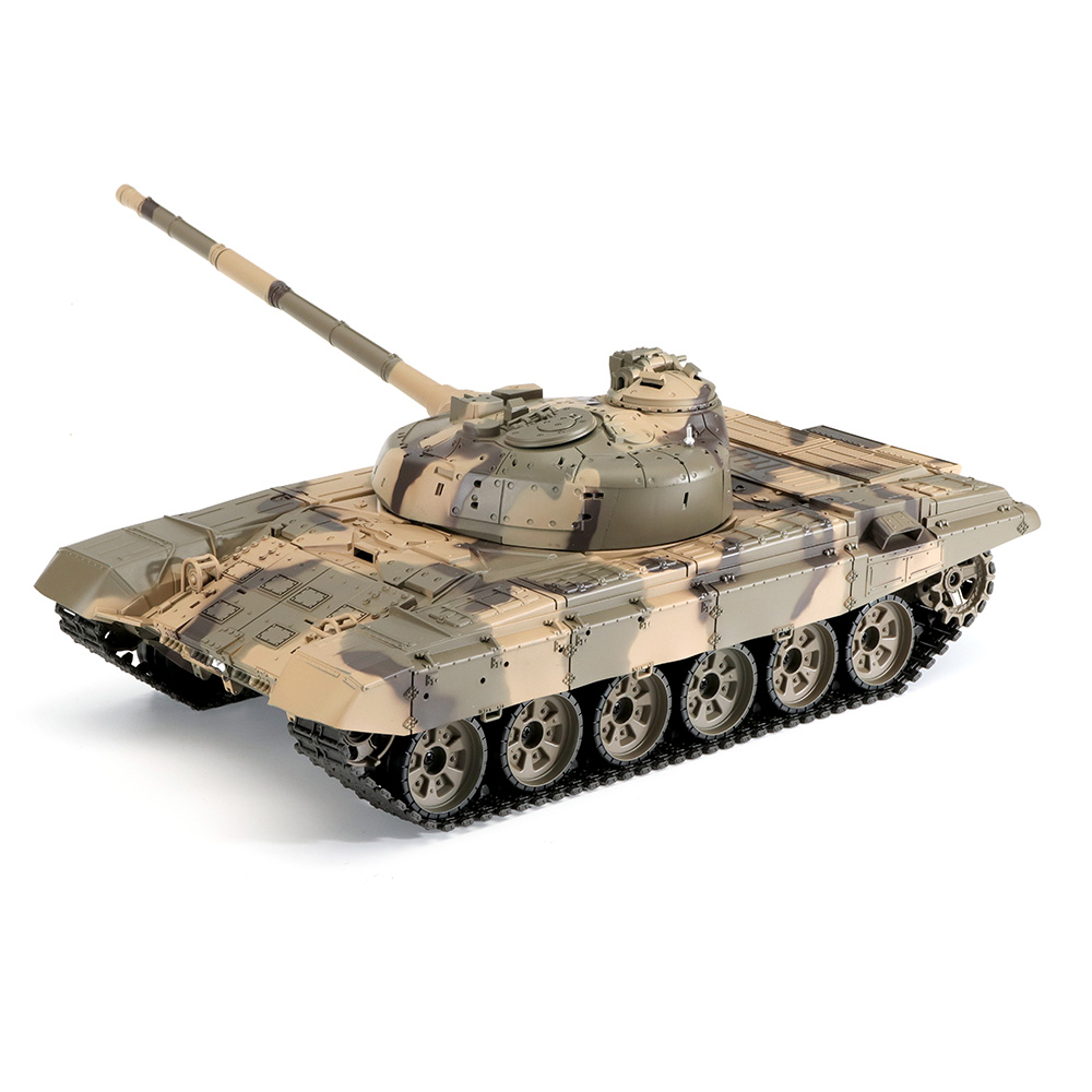 US Stock 1/16 Henglong 7.0 Russia T90 RC Tank 3938 360° Turret Metal Tracks
