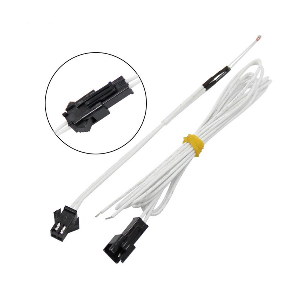 

2Pcs NTC100K Thermistor For 3D Printer With Pluggable Plug High Temperature Resistance