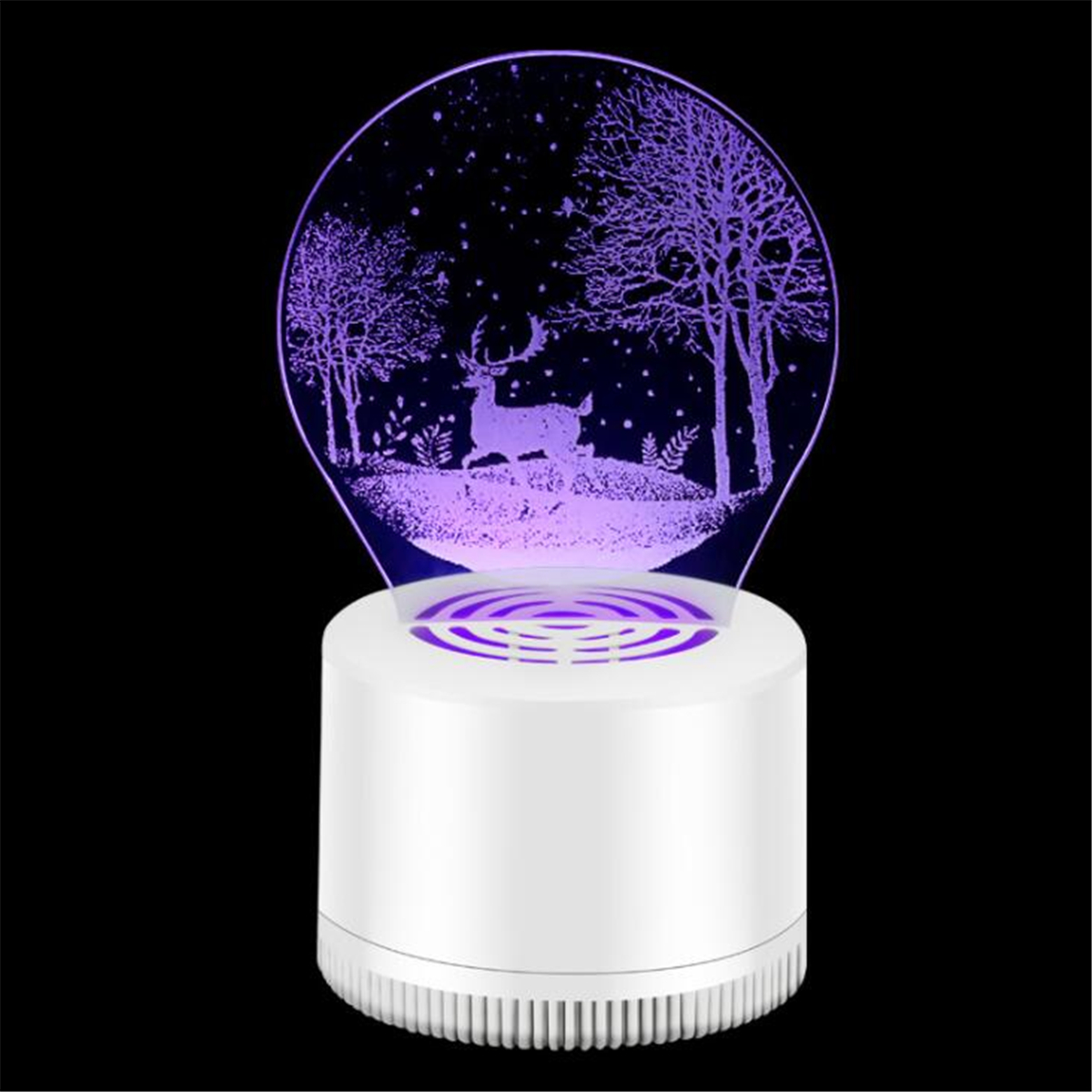 

5V 3W USB Electronic Power Mosquito Insect Killer Lamp No Smell Mute Indoor Repellent Trap