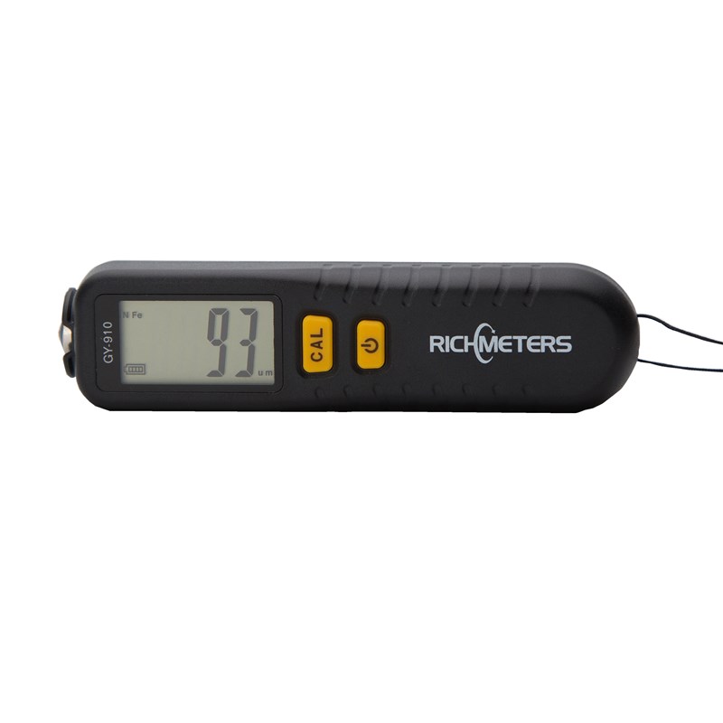 

RICHMETERS GY910 Digital Coating Thickness Gauge 1 micron/0-1300 Car Paint Film Thickness Tester Meter Measuring FE/NFE Probe Thickness Measurement Tool