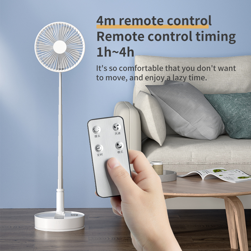 Find Folding Fan USB Desktop Fan with Remote Control 8 inches Pedestal Fan 3 Wind Mode 4 Gear Wind Speed 7200mAh Battery 7 Large Blades Adjustable Height for Home Bedroom Livingroom Office Outdoor for Sale on Gipsybee.com with cryptocurrencies