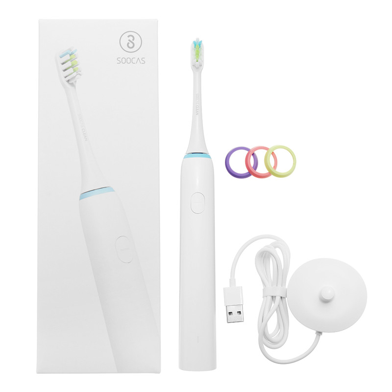 

Soocas X1 Clean Sonic Electric Toothbrush 3 Brush Modes White Wireless USB Charging IPX7 Waterproof from Xiaomi Youpin