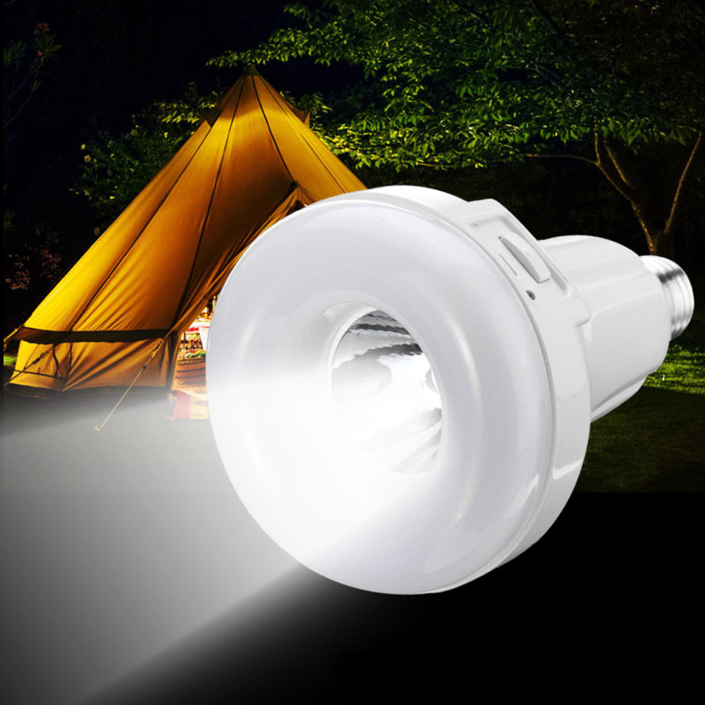 

E27 USB перезаряжаемый чистый белый LED аварийный фонарик Кемпинг Осветительная лампа Лампа AC220V