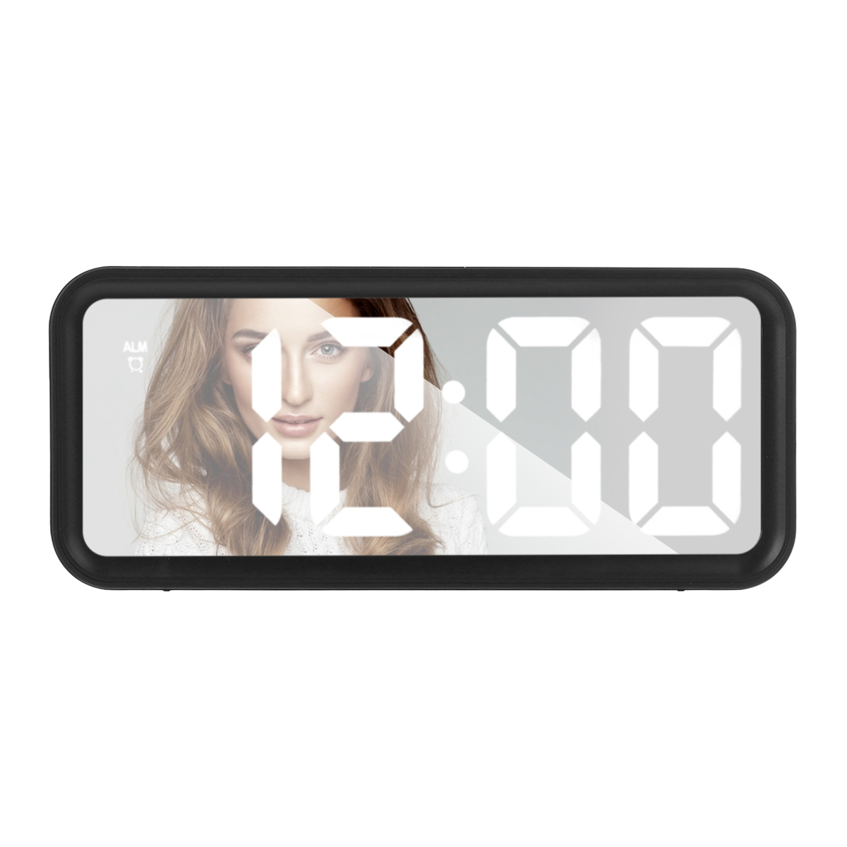 Find LED Digital Alarm Clock Mirror Table Display Temperature Snooze Room Wake up USB for Sale on Gipsybee.com with cryptocurrencies