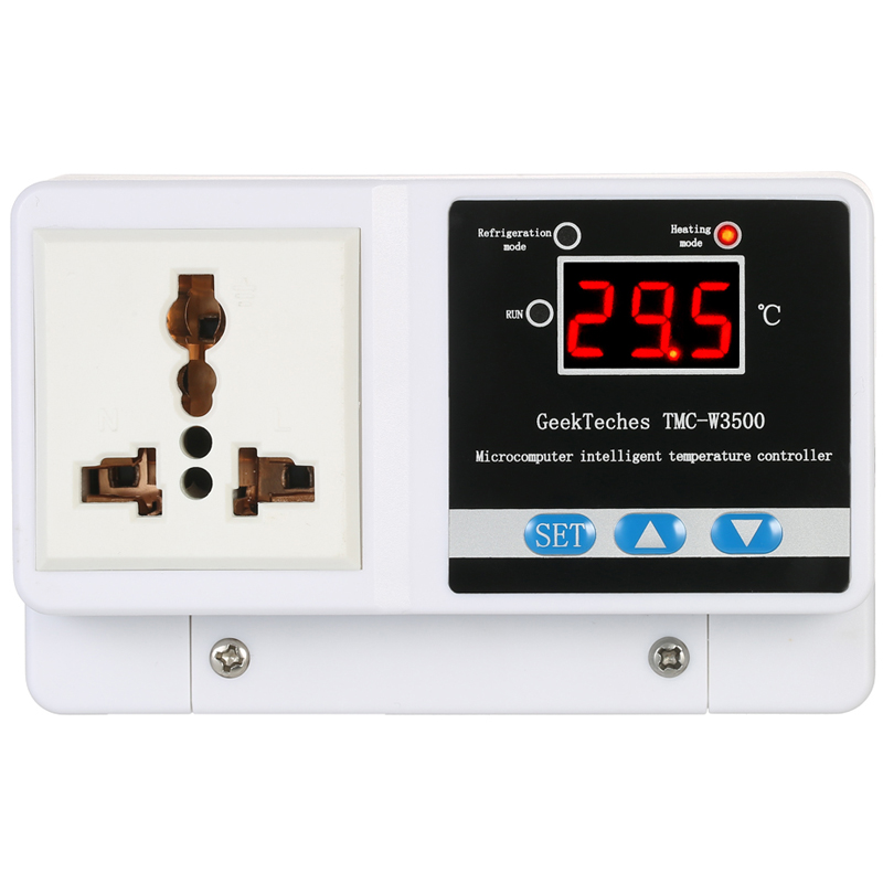 

GeekTeches TMC-W3500 AC110-250V LCD Digital Temperature Controller Thermocouple Thermostat Thermoregulator + Waterproof Sensor Probe