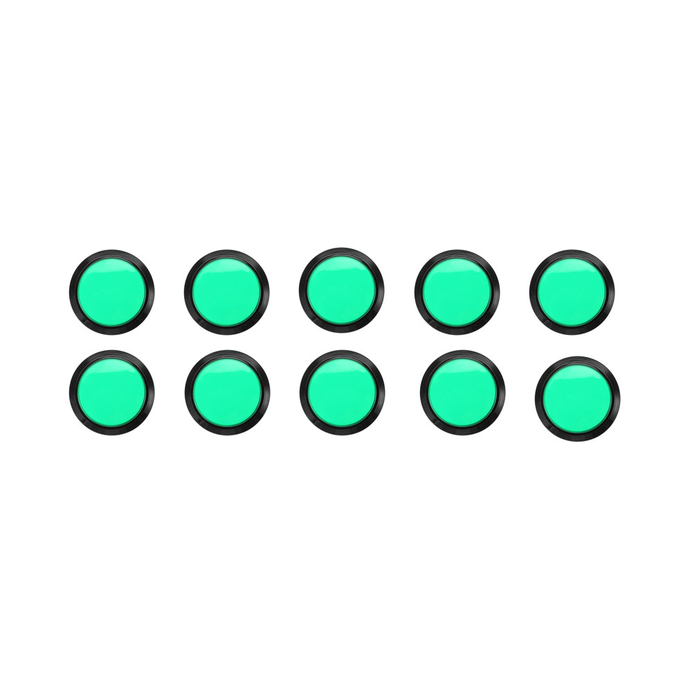 

10Pcs Green 100mm LED Push Button for Arcade Game Console Controller DIY with Micro Switch
