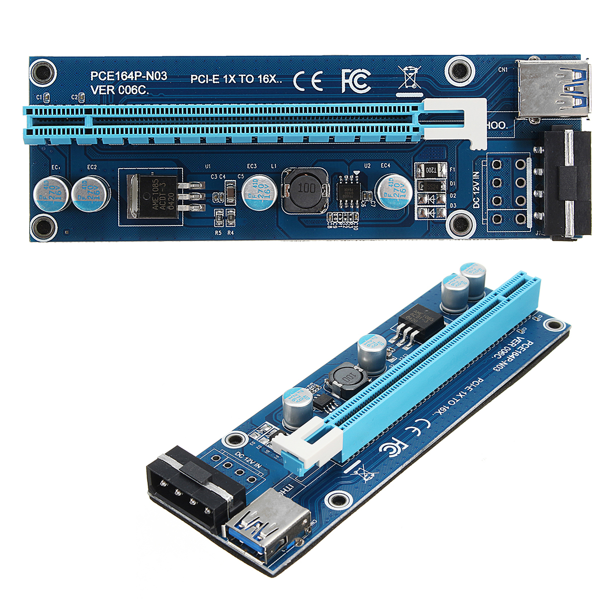 0,3 м постоянного тока для DC USB 3.0 PCI Express 1x до 16x удлинительный кабель удлинителя Riser Adapter Card 