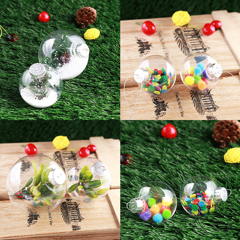 

Christmas Party Home Tree Decoration DIY Shatterproof Seamless Baubles Balls For Kids Gift