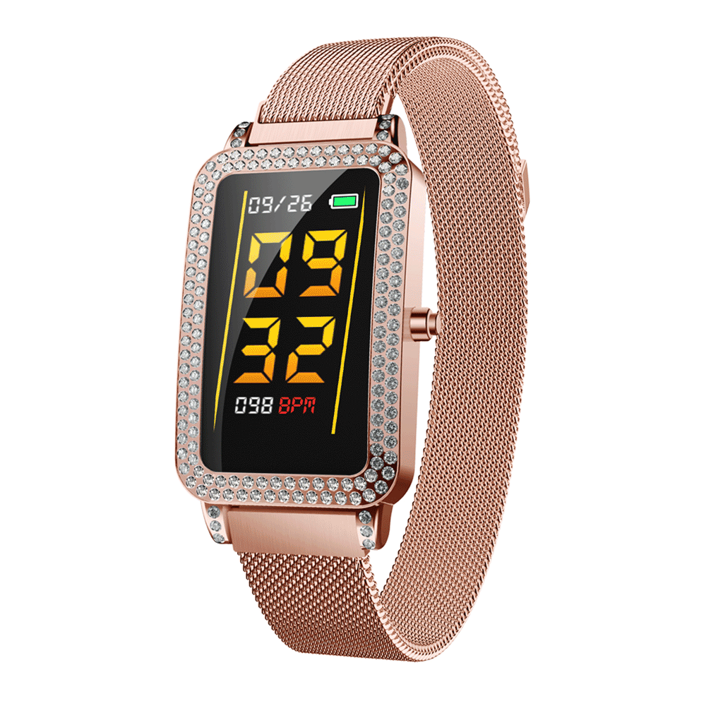 

Bakeey G68 1.14inch Weather Musice Brightness Control Multi-sport Modes Heart Rate Blood Pressure O2 Monitor Female Smar
