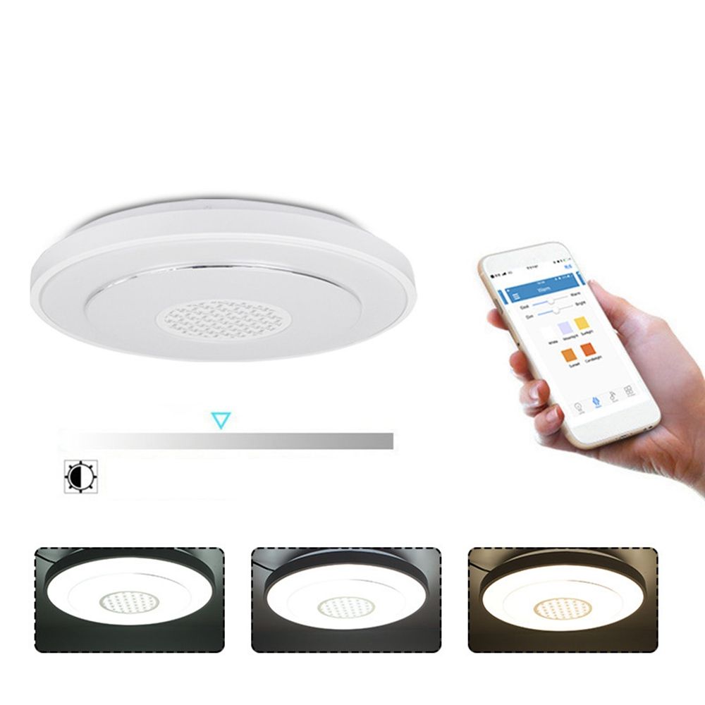

48W WiFi APP/Voice Control Dimmable 36 LED Ceiling Light Fixture Work with Google Alexa