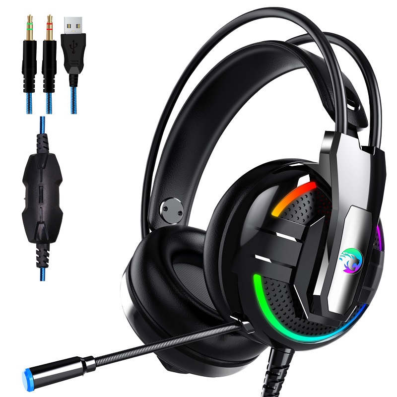 

A18 E-sport Headphone 3.5mm Earphone Stereo HiFi Gaming Headset With Mic for PC Mobile Phone