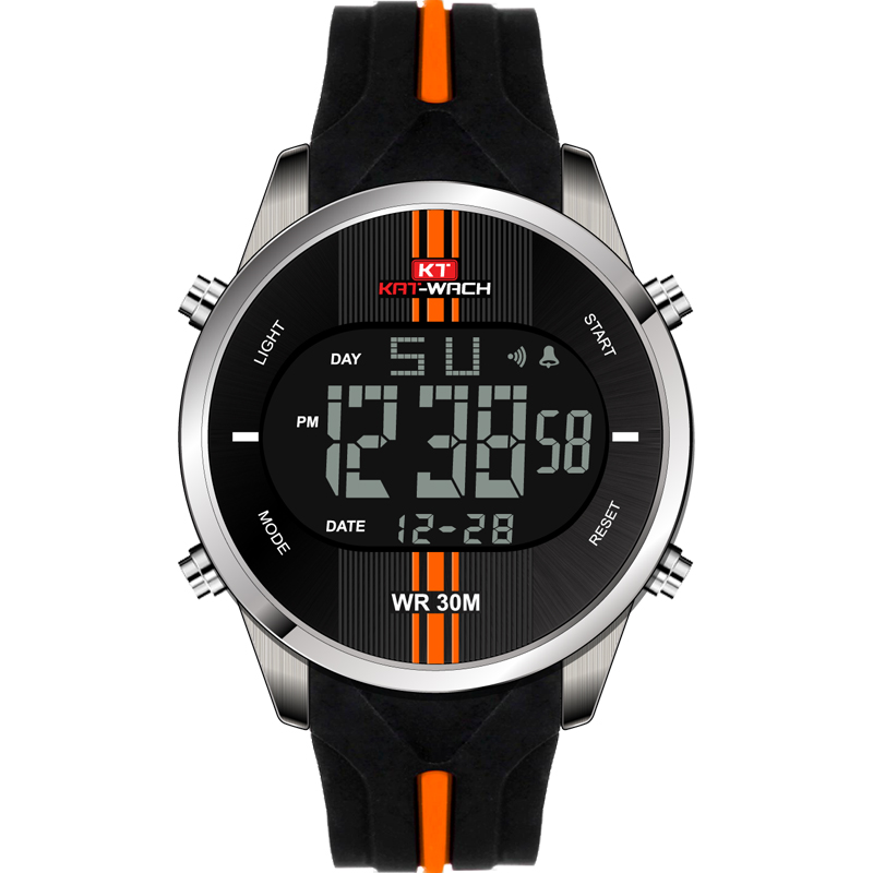 

KAT-WACH KT716 Цифровые часы Мода Силиконовый Секундомер Водонепроницаемы Часы сигнализации На открытом воздухе Спортивн