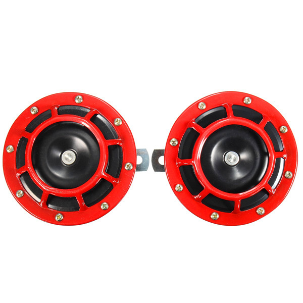 

Universal Red Grille Mount Super Tone Loud 12V Compact Electric Horn Kit