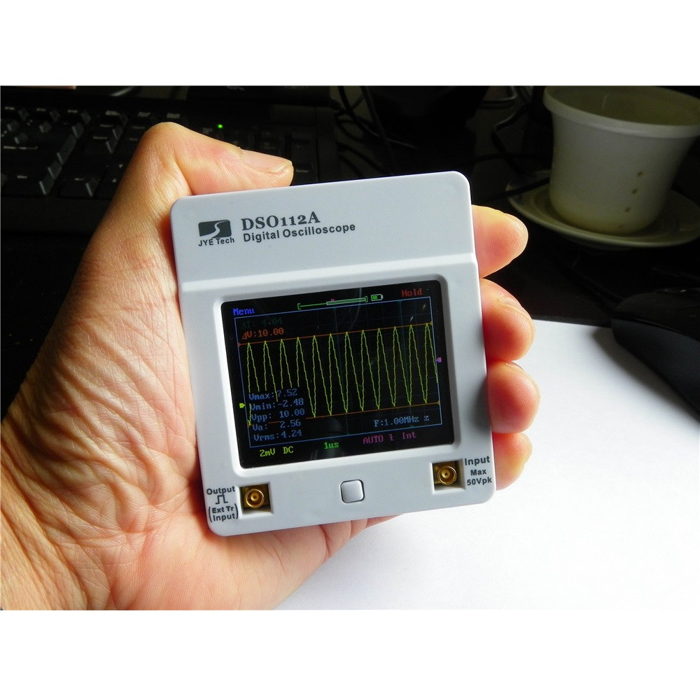 

MINI DSO112A Upgrade Version 2MHz Touch Screen TFT Digital Mini Handheld Oscilloscope With Battery
