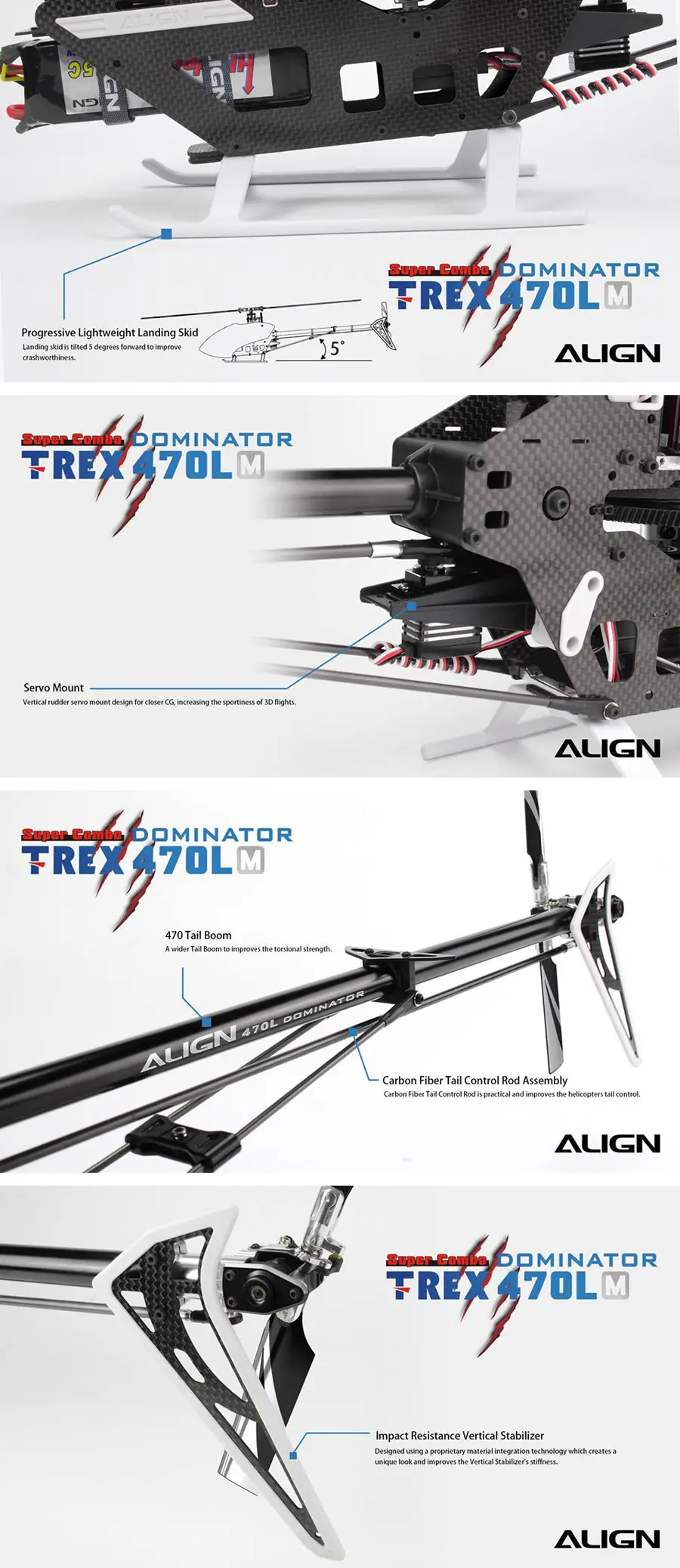 Align T-REX 470LM RC Helicopter Super Combo