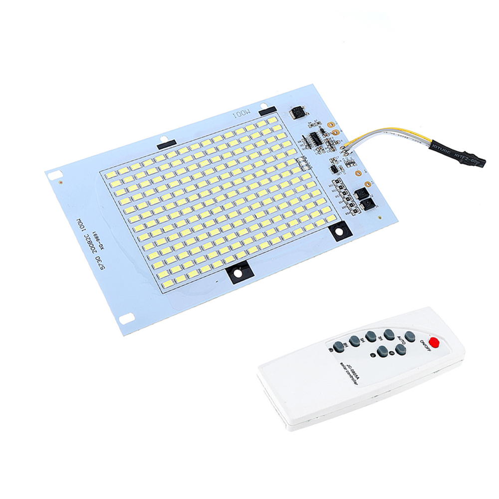 

DC6.4V 100W LED Remote Control DIY White Light Source Chip for Light-controlled Solar Street Light