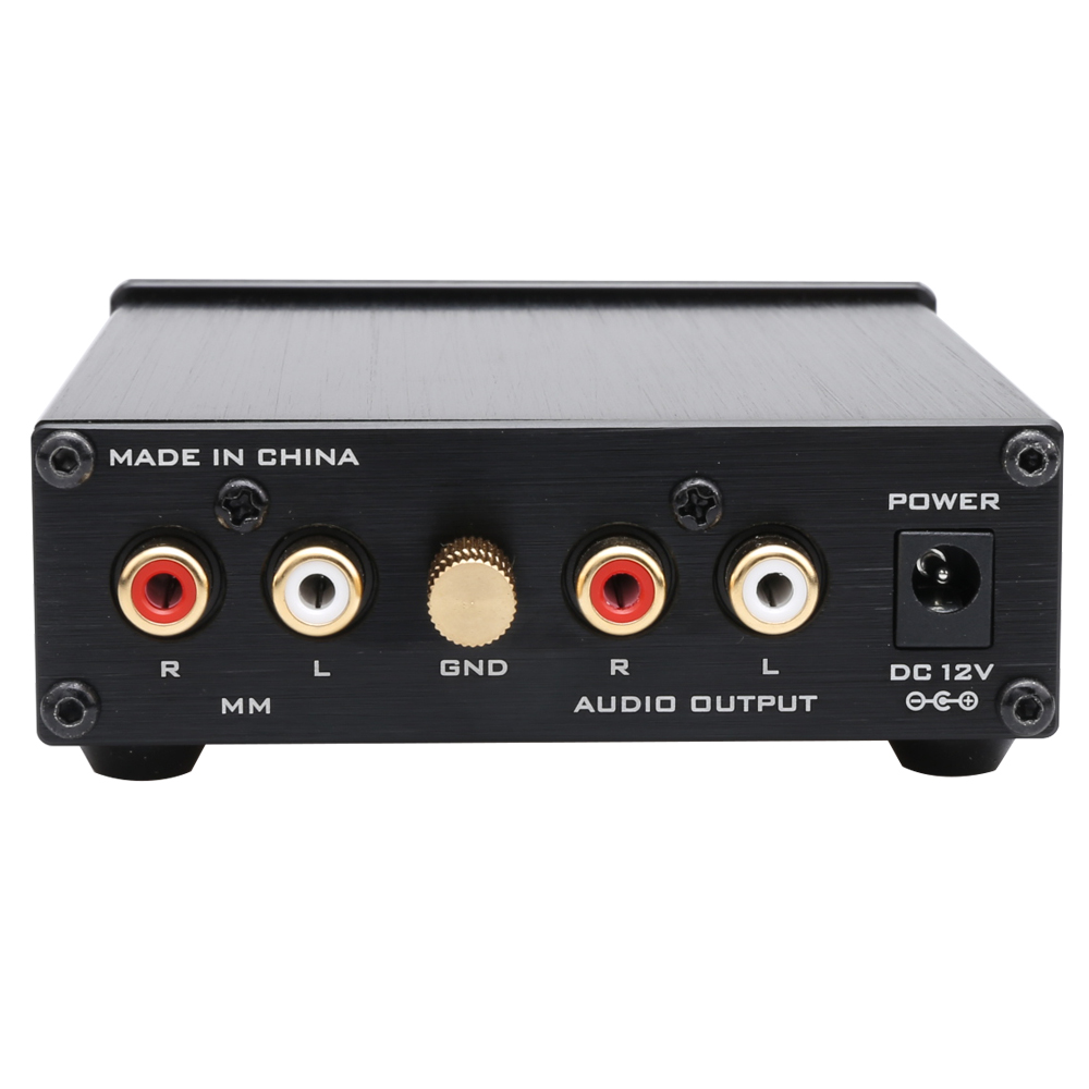 FX-AUDIO PHONO BOX01 LP Vinyl Record Player Mini MM Phono Preamp Audio Amplifier 6