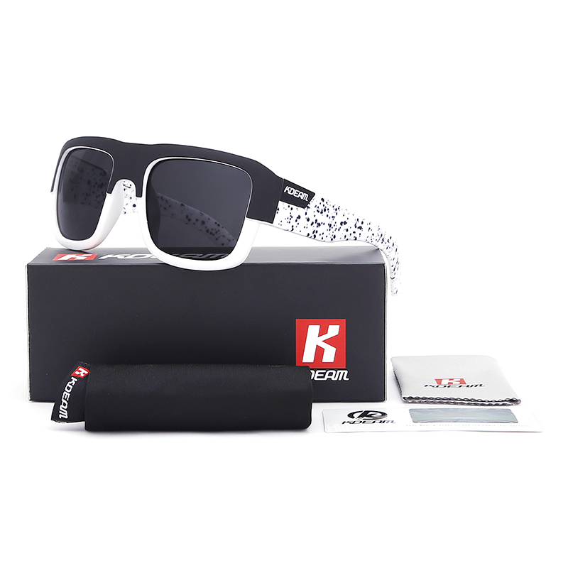 

KDEAM KD03X Polarized Sunglasses Men Women UV400 Square Frame Sun Glasses Active Eyewear