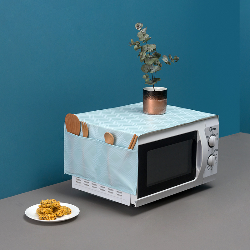 

Home Kitchen PEVA Dustproof Waterproof Oil Proof Microwave Oven Dust Cover Hanging Storage Bag