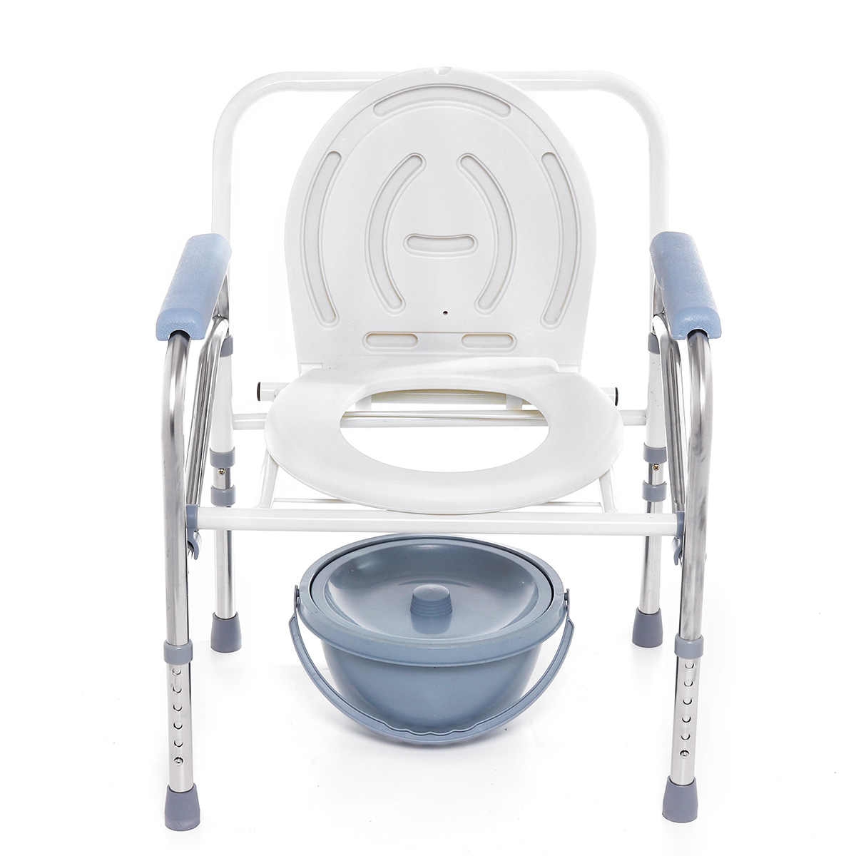 

Portable Foldable Potty Chair Toilet Adjustable Commode Chair Closestool Chamber Pot For Elderly Women