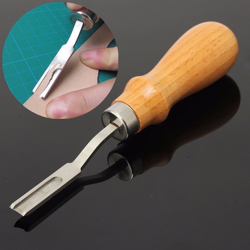 

DIY Leather Craft Hand Sewing Tool Kit Wooden 6mm Cutter