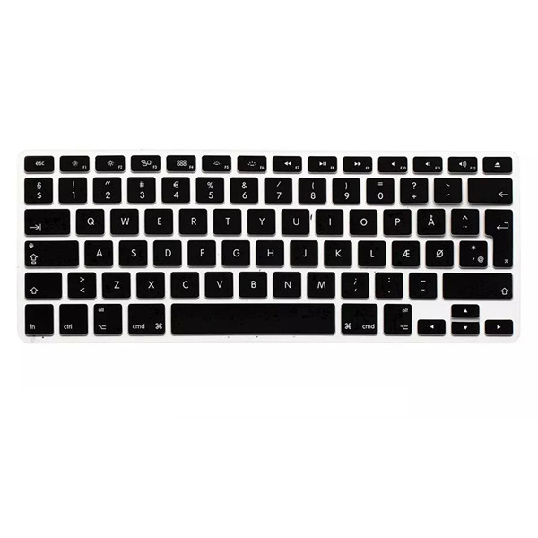 

Translucent Colorful Silicone Keyboard Protective Film For Macbook13.3 15.4 European Version Danish
